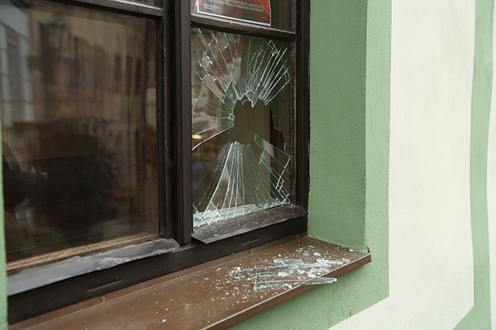 A2B Glass are able to board up broken windows while they are being repaired in Poynton.